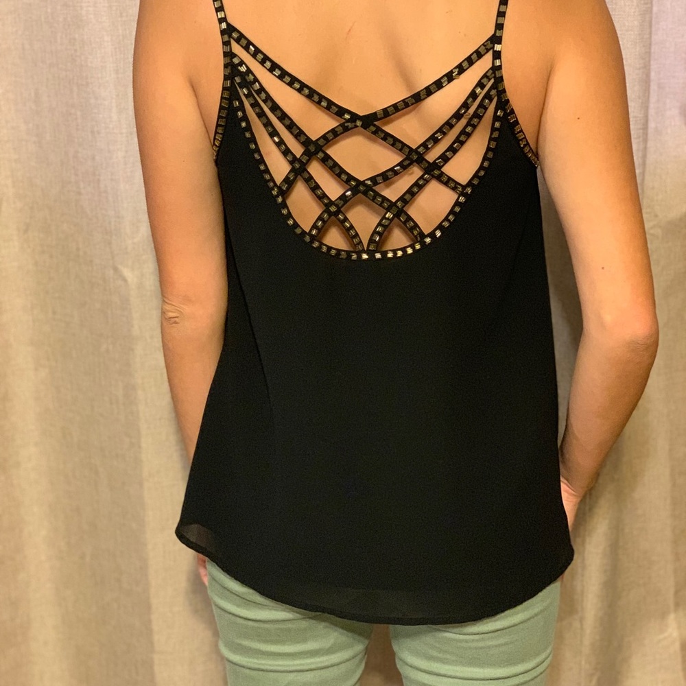 Black tank top